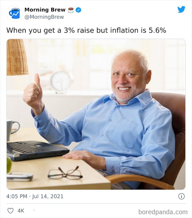 Ja kad dobijem 3% povišice, a inflacija je 5.6%