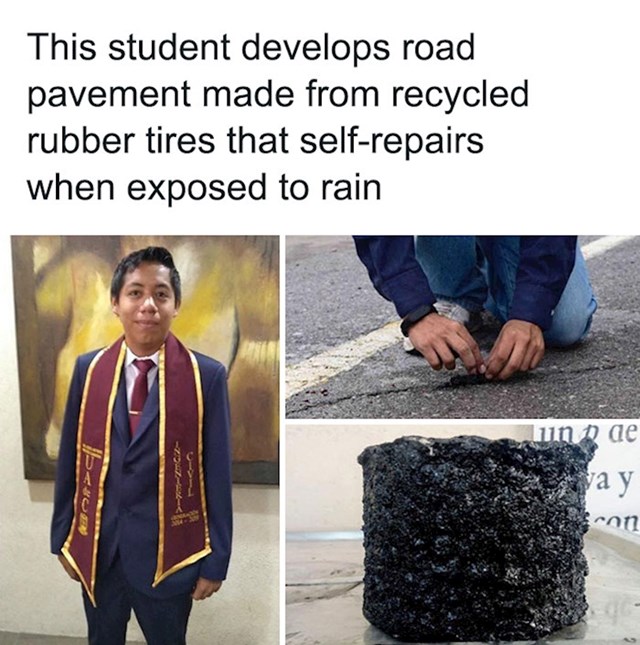Nova vrsta asfalta koji se samoobnavlja kad pada kiša