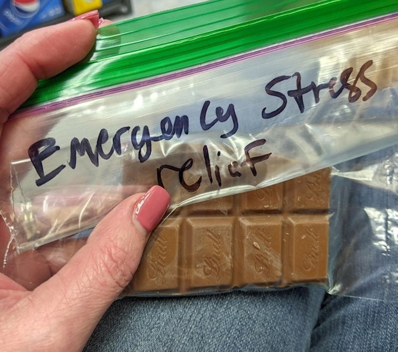 "Imala sam iznimno stresan tjedan. Danas mi je suprug spakirao ručak i dodao slatko iznenađenje.”