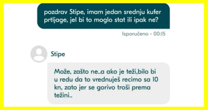 Pokušao se dogovoriti s tipom za prijevoz, morate vidjeti što je tražio od njega