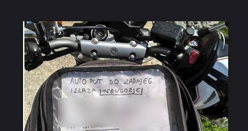 Netko je fotkao motociklistove upute kako doći do Trebinja i sve nas oduševio