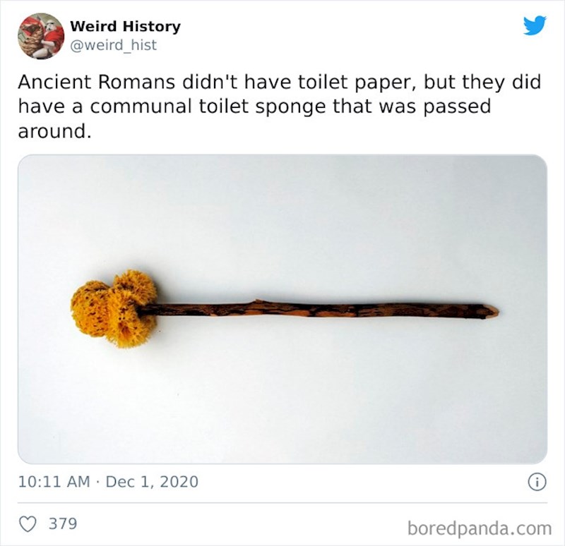 Rimljani su koristili toaletne četke koje su se dijelile međusobno