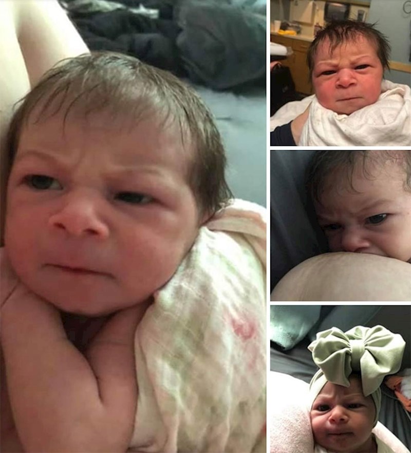 Ona nije baš zadovoljna svijetom na koji je stigla