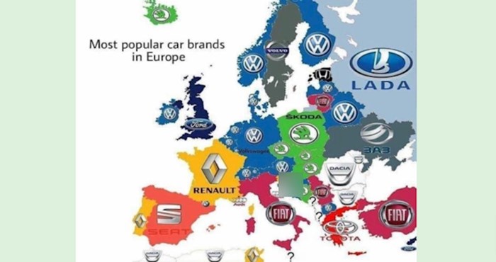 Ovo su najpopularnije marke automobila u zemljama Europe, BiH bi vas mogla iznenaditi