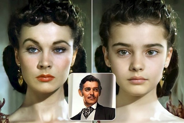 Vivien Leigh i Clark Gable (Gone With The Wind)