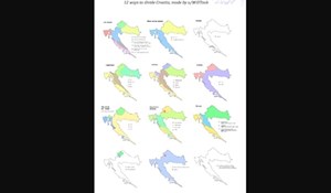 Tip na Redditu je smislio 12 načina na koje je moguće podijeliti Hrvatsku. Ovo morate pogledati