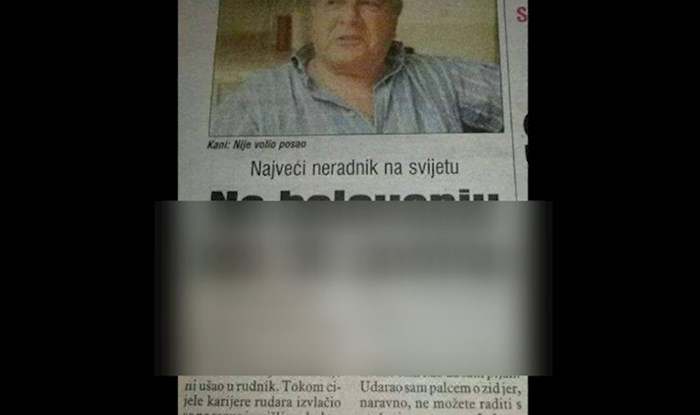 Ovo je najveći neradnik na svijetu: 35 godina "radio" kao rudar, a nikad nije ušao u rudnik