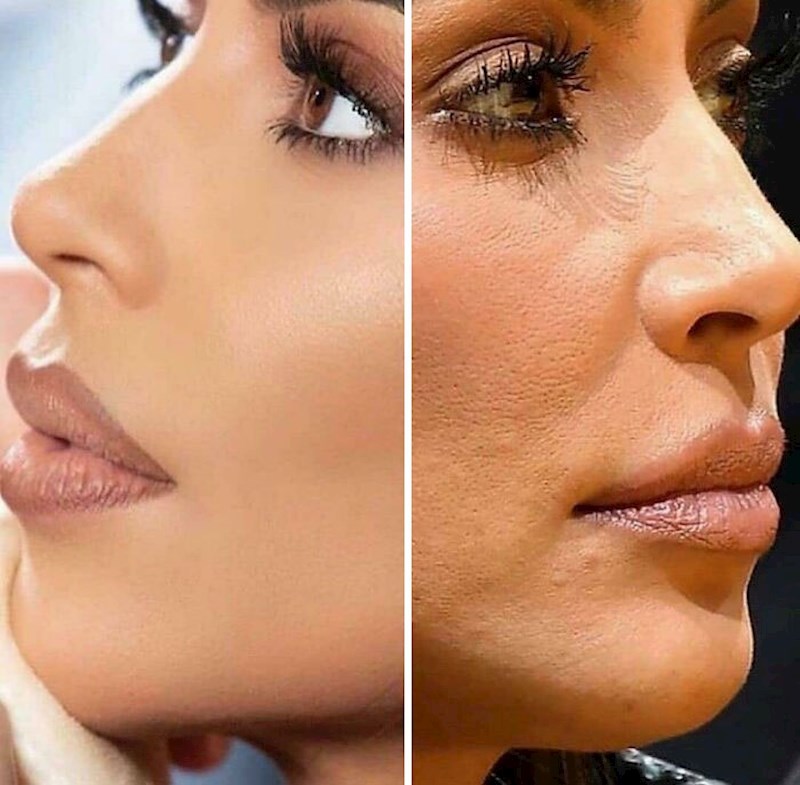 Desno lice kao kod svih smrtnika, lijevo ono što oni misle da mi mislimo o njima