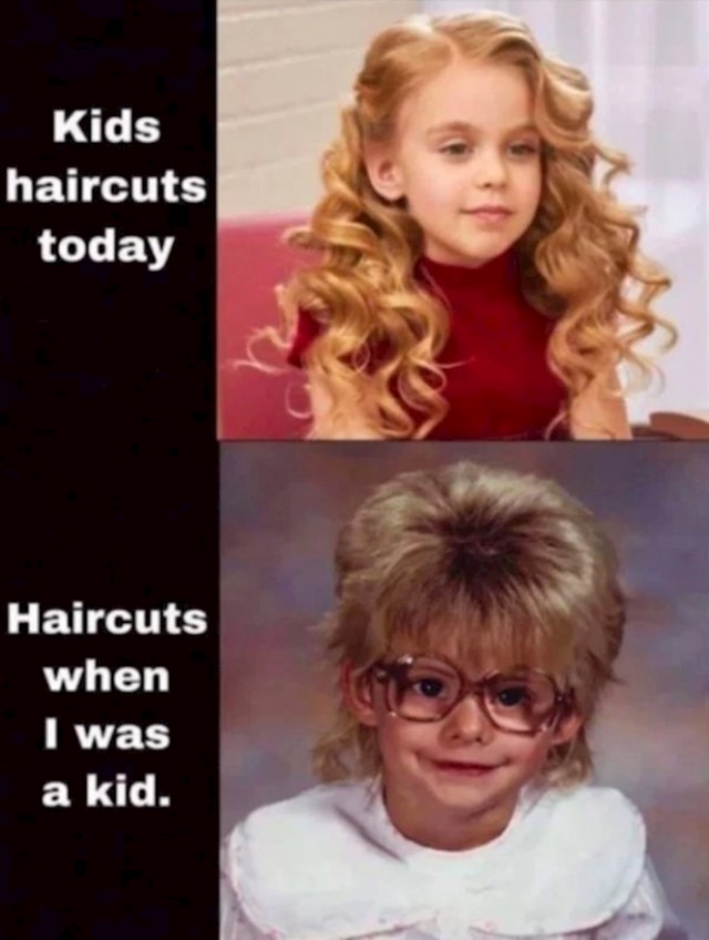 Dječje frizure danas vs. dječje frizure kad sam ja bio dijete