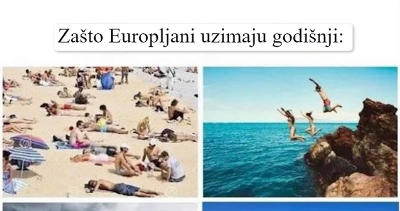 Viralni meme objašnjava razliku između godišnjeg u Europi i na Balkanu, urnebesan je