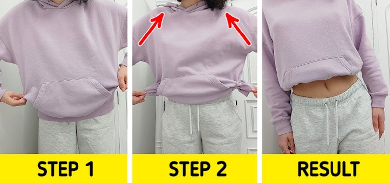 Kako od oversized majice napraviti crop?