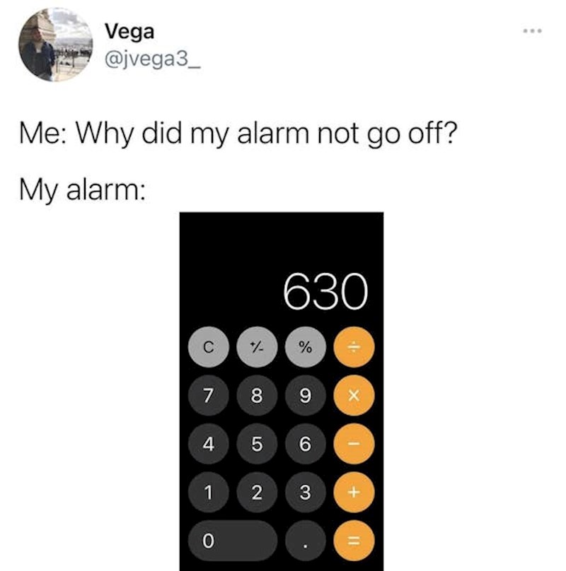 Zašto mu alarm nije zvonio jutros? Alarm: