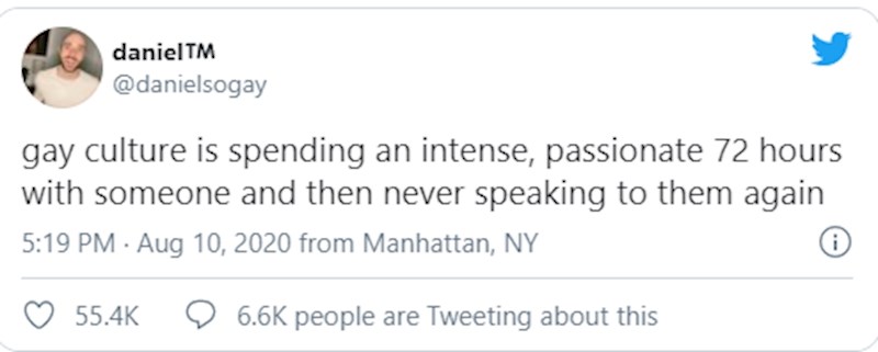 Gay stvar je provesti strastvena 72 sata s nekim i onda ga/ju više nikad ne vidjeti