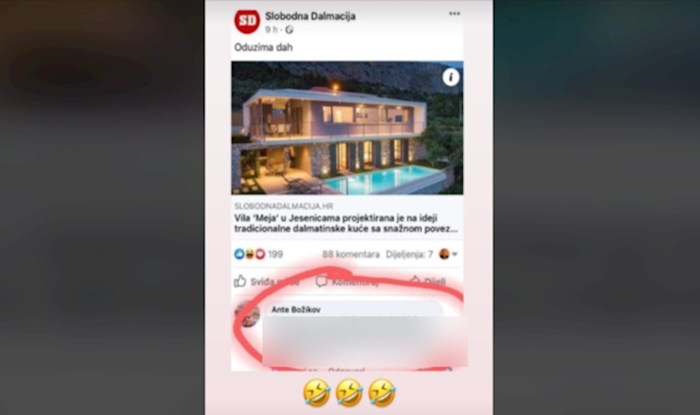 Komentar na članak o raskošnoj vili u Dalmaciji nasmijao je cijelu Hrvatsku