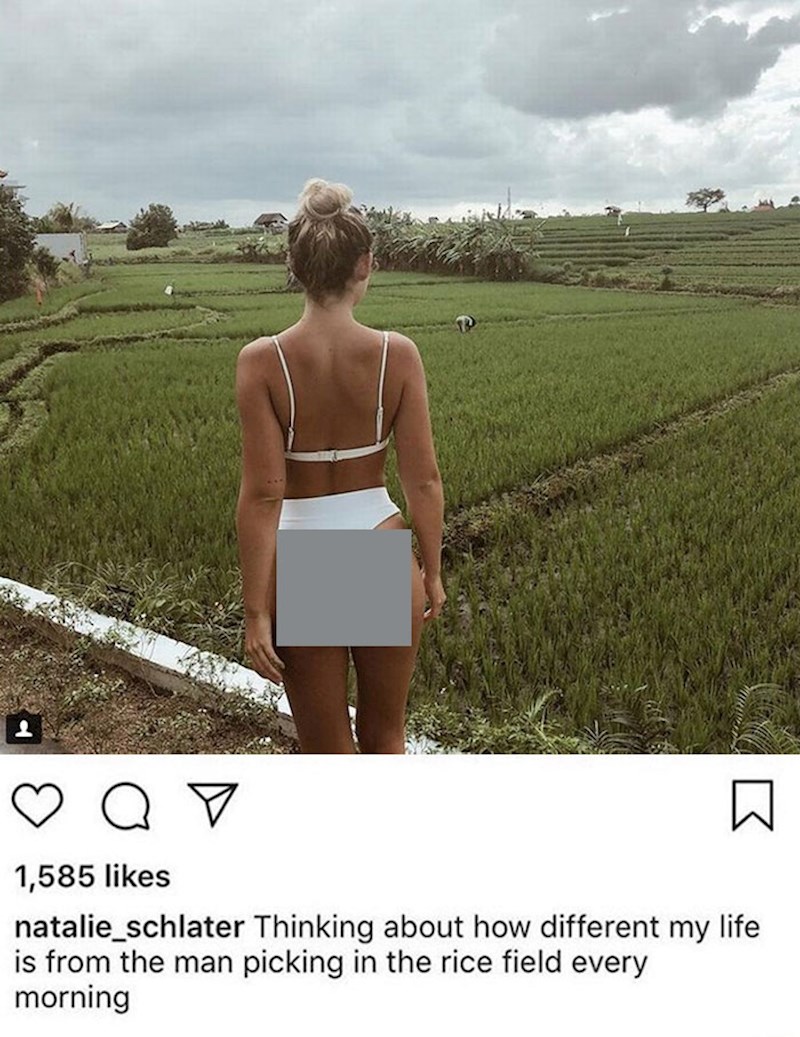 Nevjerojatno! Fotkala se i napisala da razmišlja koliko joj je život drukčiji od ljudi koji beru rižu svako jutro