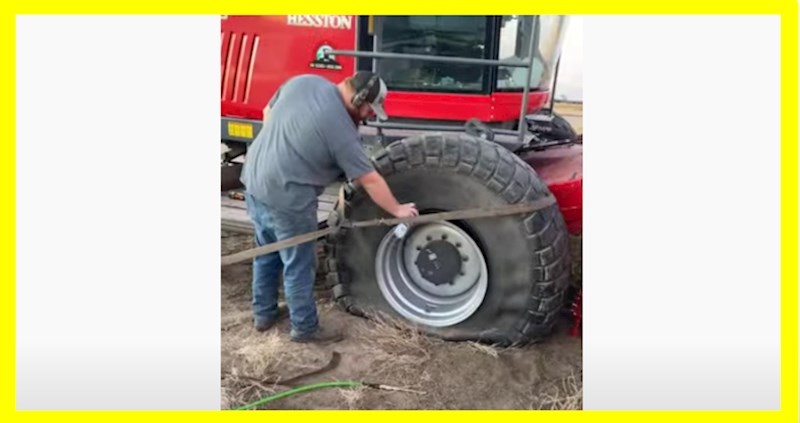 Ljudi ne vjeruju da je ova snimka stvarna: u jednu sekundu napumpali su ogromnu gumu