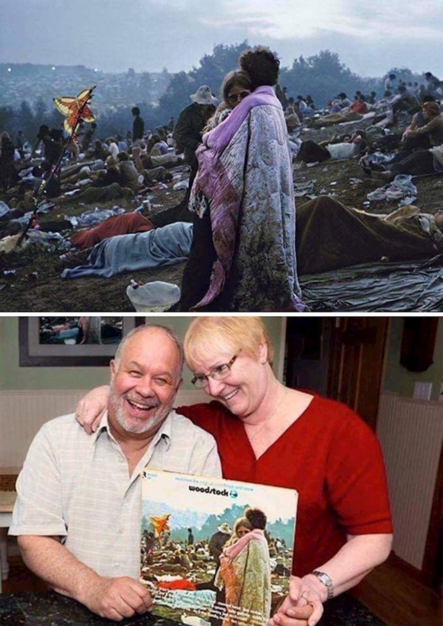 Par na omotu albuma Woodstock, još uvijek zajedno 50 godina kasnije