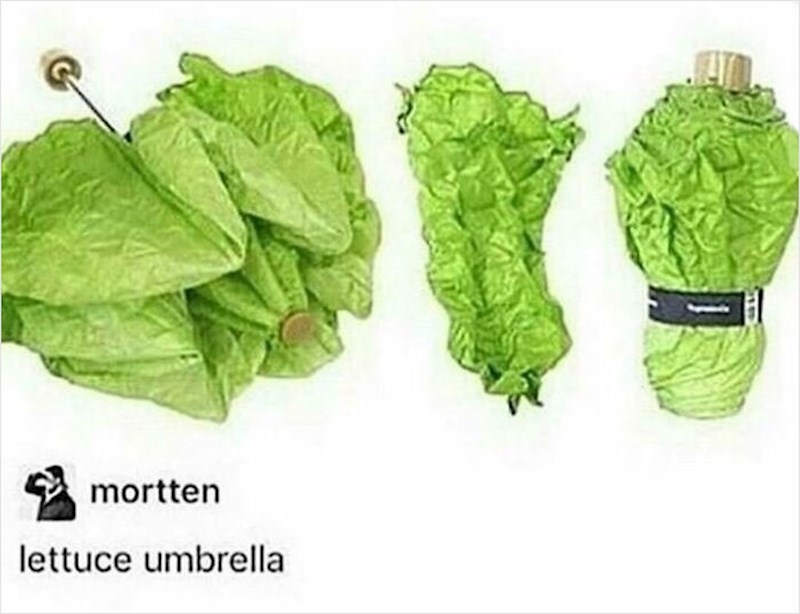 Kišobran u obliku salate