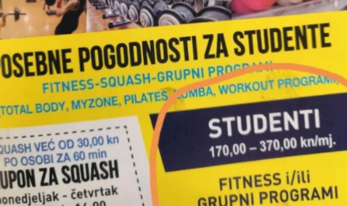 Ponuda fitness centra iz Zagreba razbjesnila ekipu online, vidite li vi ovdje diskriminaciju?