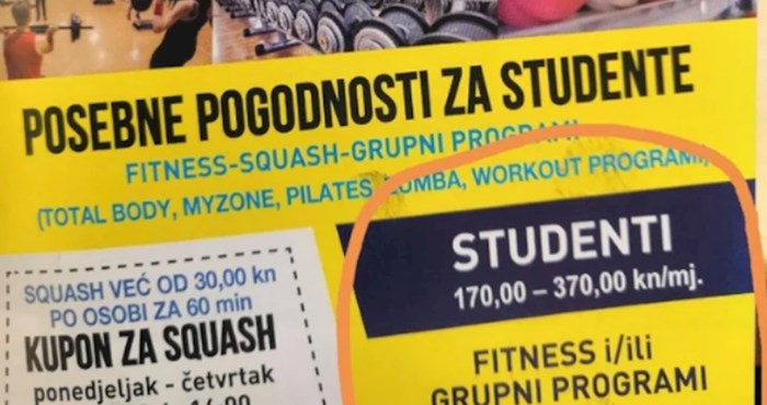 Ponuda fitness centra iz Zagreba razbjesnila ekipu online, vidite li vi ovdje diskriminaciju?
