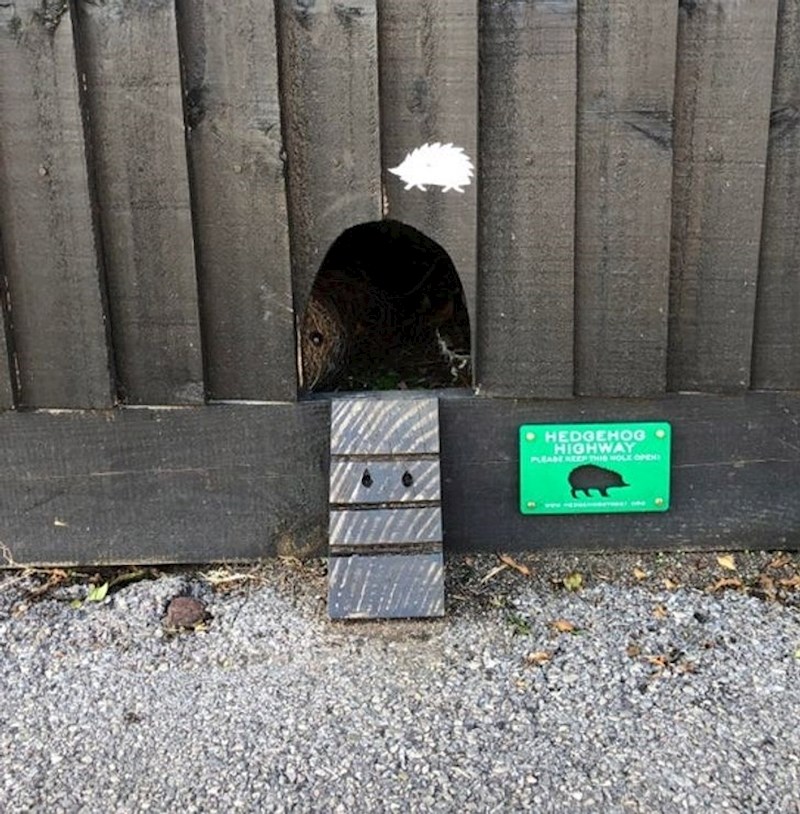 Kuća s ulazom za ježeve