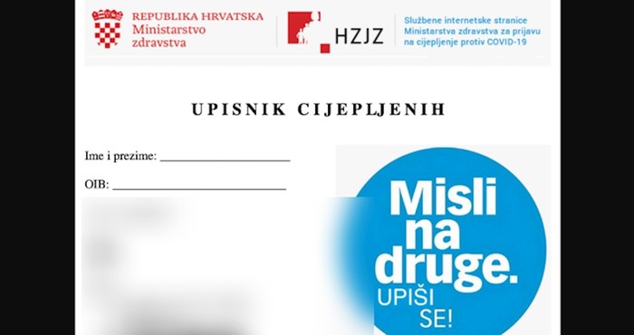 Facebookom se širi obrazac za cijepljene građane, ekipa se svađa je li stvaran ili satira