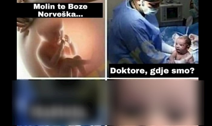 Zaplakat ćete od smijeha kad vidite gdje je beba zapravo rođena i njenu reakciju