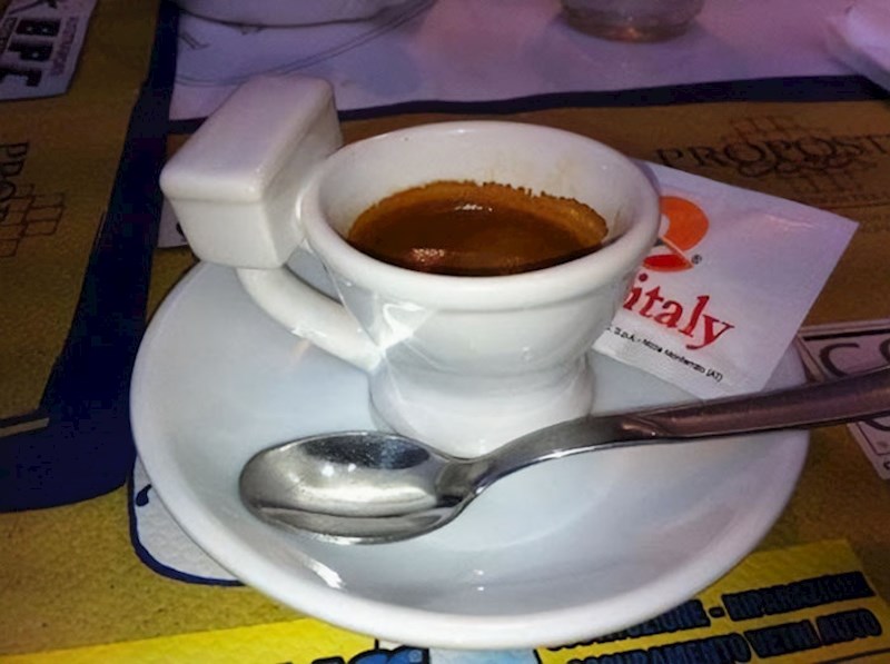 Coffee to go (to the bathroom)