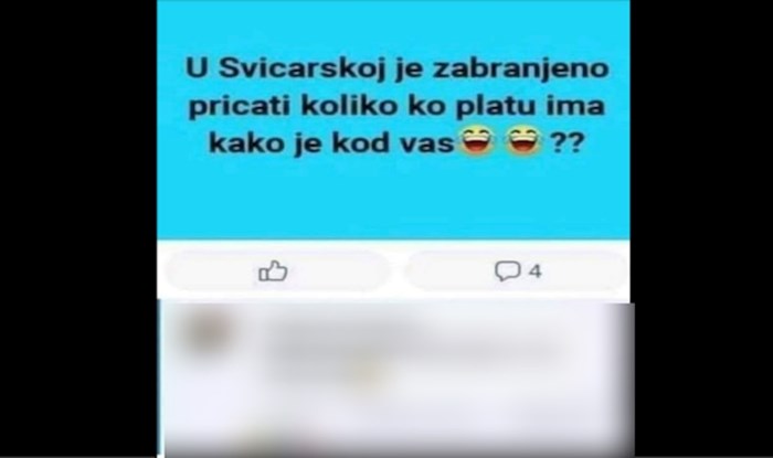 Zanima vas najvažnija razlika nas i Švicarske? Tužno je, ali i smiješno