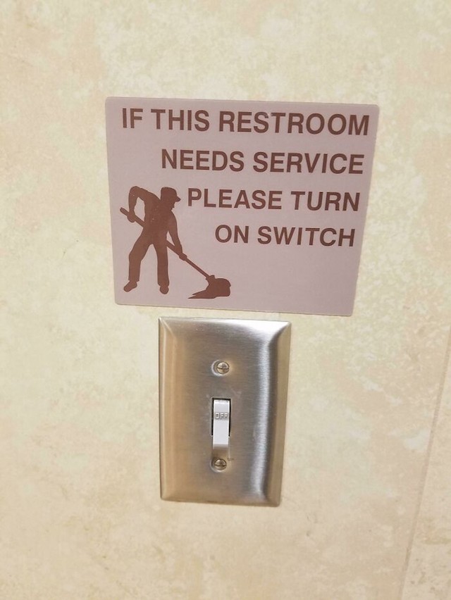 Ako WC treba očistiti - dovoljno je samo pomaknuti prekidač