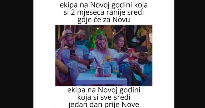 Danas svi dijele ovaj meme o novogodišnjim zabavama, urnebesan je
