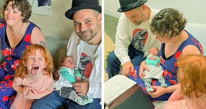 Prije tri dana smo dobili dijete, a danas smo se vjenčali. Mi smo najsretniji ljudi na svijetu