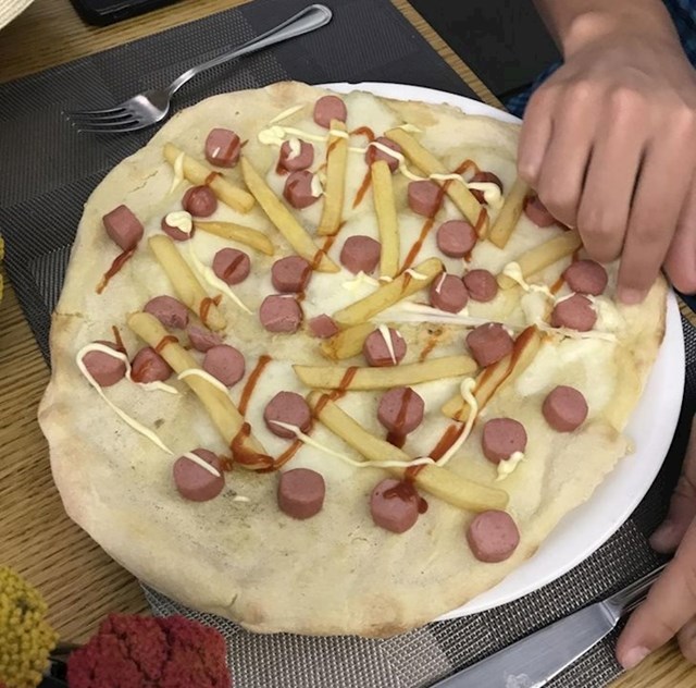 Pizza koju je dobio u Rimu