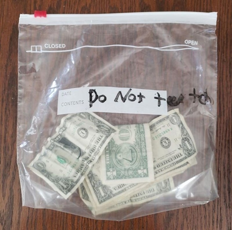 Rekli smo sinu da spremi novce negdje na skriveno mjesto gdje mu nitko neće dirati