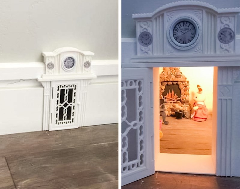 "Moj prijatelj je napravio ova mala vilinska vrata na dnu zida u koja unuci mogu zaviriti kada ih posjete."