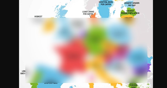 Mapa otkriva jednu stvar po kojoj je posebna svaka od EU država, Hrvati neće biti sretni