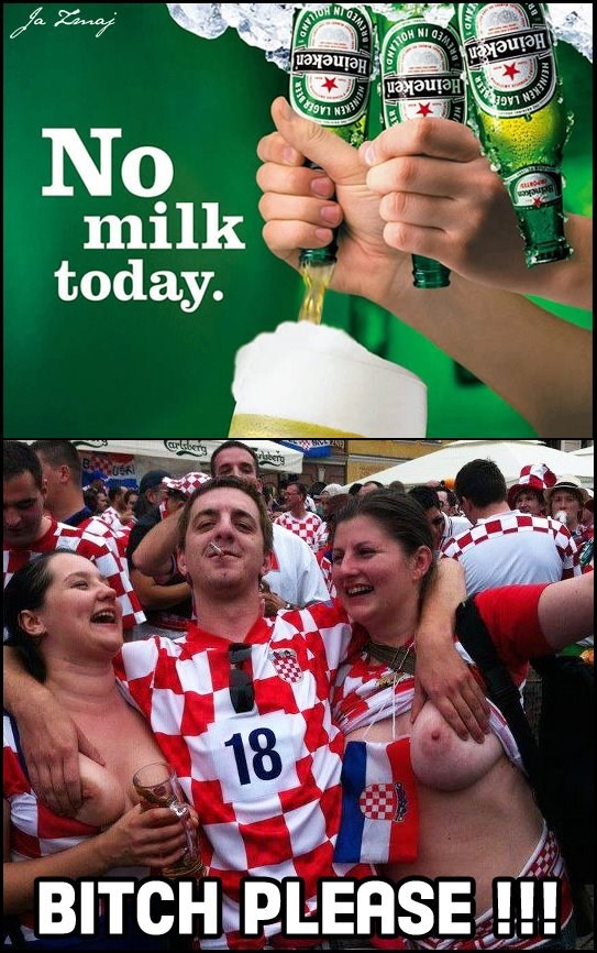 Nema mlijeka, ima cica, navijaču veselica, oj!