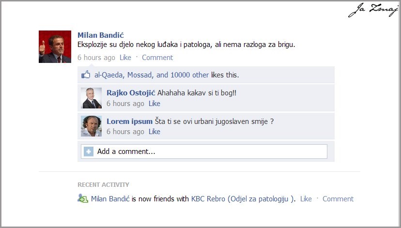 Bandić tješi Zagrepčane: Ma to su samo bombe, ljudi, KAJ!