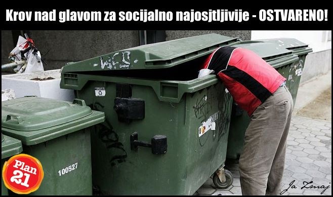 Novi uspjeh Vlade: Kopanjem po smeću do "stana"