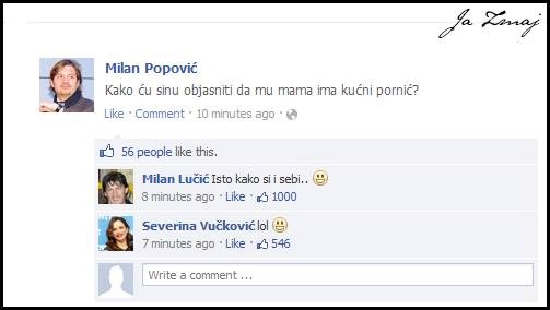 Milan zabrinut zbog Sevinog pornića