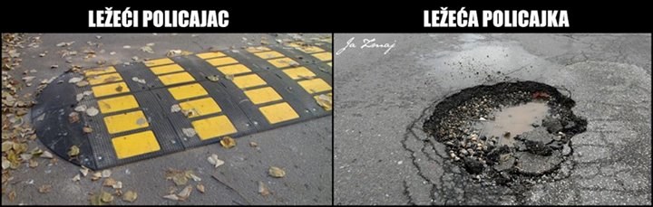 Znate kako izgleda "ležeća policajka"?