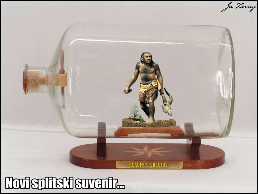 Kerumus erectus glođe koske: Novi splitski suvenir