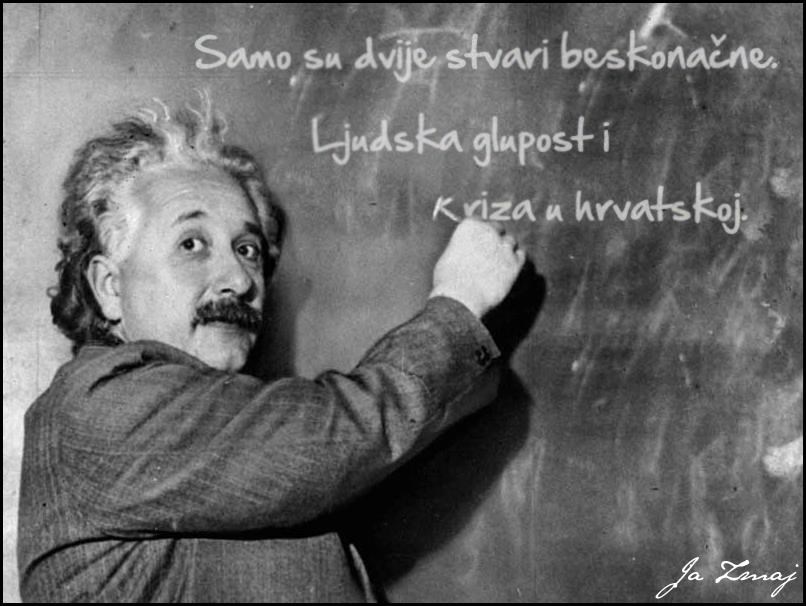 Einstein dokazao beskonačnost krize u Hrvata