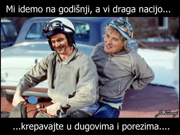 Ode Vlast na godišnji, nek selaki radiju