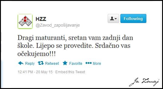 Najljepša čestitka koju hrvatski maturant može dobiti.. zapravo, jedina