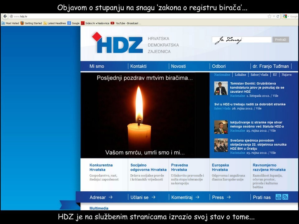 Registar birača zauvijek pokopao HDZ-ove mrtve glasače