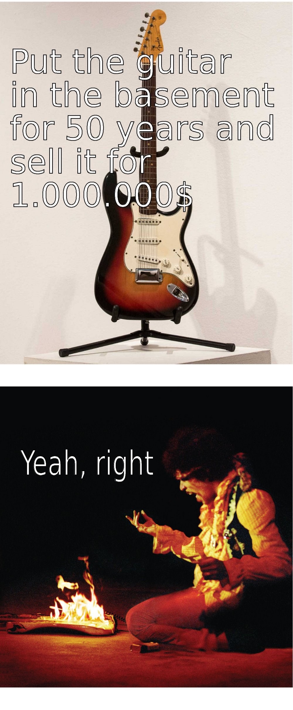 Gitara ne služi da bi se čuvala u podrumu