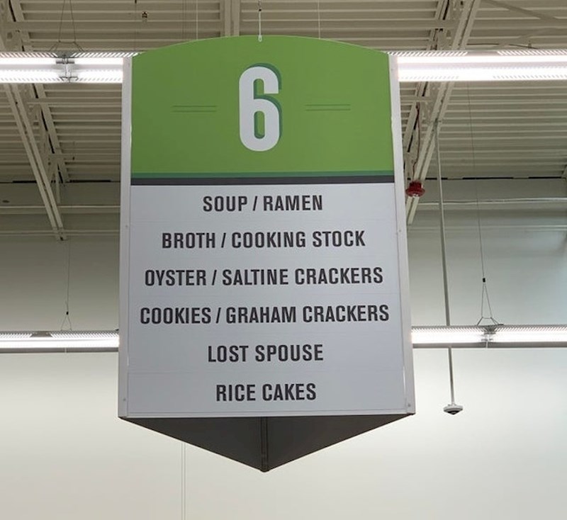 Mjesto za izgubljene u dućanu