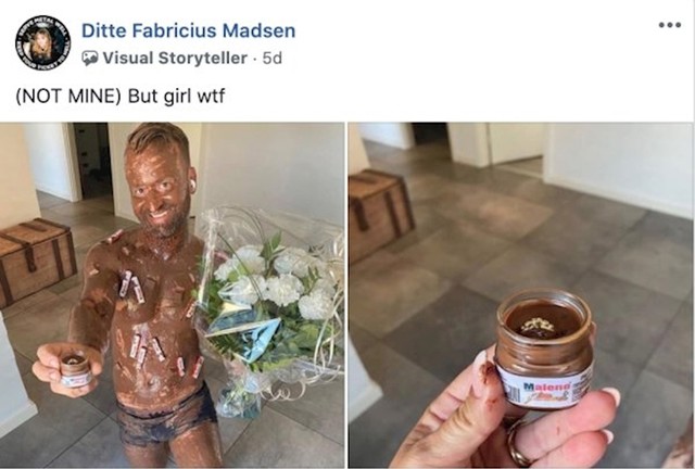 Ova žena jako voli Nutelu...