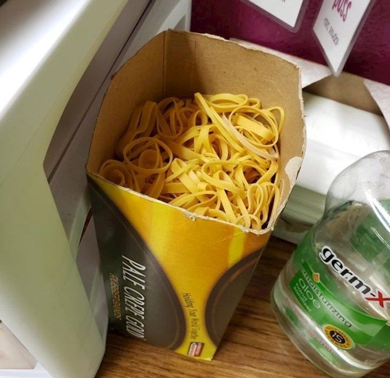 Gumice za kućanstvo koje izgledaju kao ukusna tjestenina